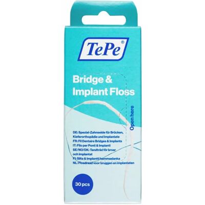 TePe Bridge & Implant Floss (30 τεμ.) TePe Bridge & Implant Floss (30 τεμ.)
