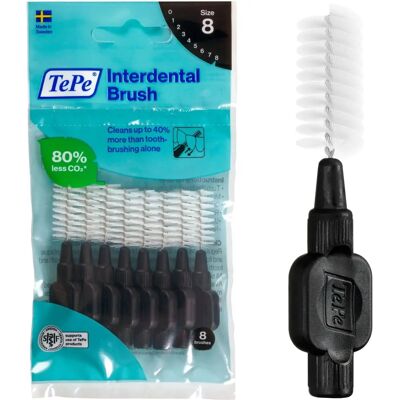 TePe Modell - Interdentalbürsten Schwarz 8 - Für größere Zwischenräume TePe Modell - Interdentalbürsten Schwarz 8 - Für größere Zwischenräume