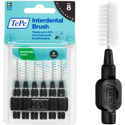 TePe Välihampaiden Harjat - Koko 8, 1,5 mm - 6 kpl TePe Välihampaiden Harjat - Koko 8, 1,5 mm - 6 kpl