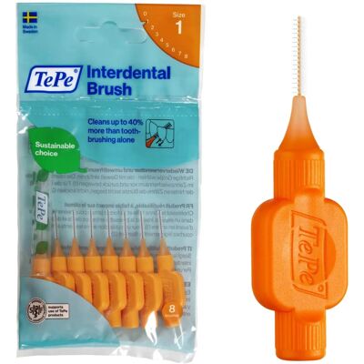 TePe Interdental 8 Brosses Original Orange - Brosses interdentaires TePe Interdental 8 Brosses Original Orange - Brosses interdentaires