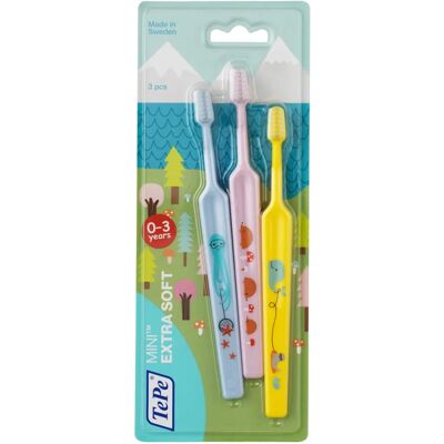 Periuțe de dinți Mini 0-3 Ani - Îngrijire Dentară Infantilă Periuțe de dinți Mini 0-3 Ani - Îngrijire Dentară Infantilă