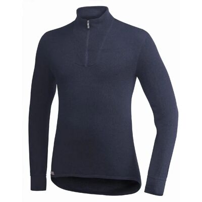 Woolpower - Zip Turtleneck 200 - Dark Navy - 2XL - Sweater Woolpower - Zip Turtleneck 200 - Dark Navy - 2XL - Sweater