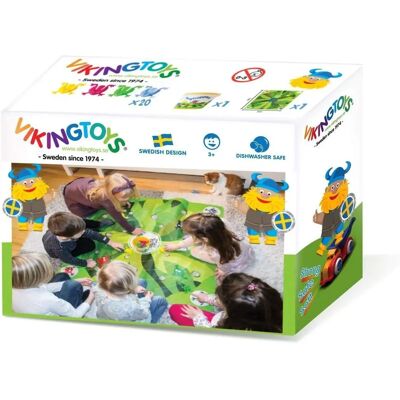 Viking Toys Jeu de Saut de Grenouilles - Jouet avec Tapis pour Enfants - Publicité Viking Toys Jeu de Saut de Grenouilles - Jouet avec Tapis pour Enfants - Publicité