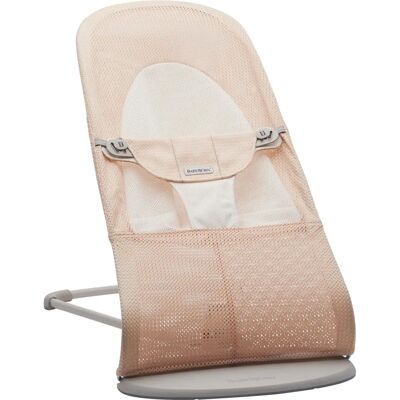 Balance Soft Mesh Bouncer - Pärlemor Rosa/Vit - Babyvagga Balance Soft Mesh Bouncer - Pärlemor Rosa/Vit - Babyvagga