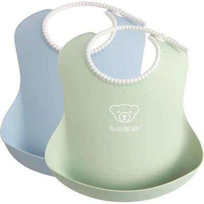 BabyBjörn Barnhaklapp - Powder green / Powder blue - Babblar BabyBjörn Barnhaklapp - Powder green / Powder blue - Babblar
