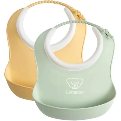 Bavoir Petit BabyBjörn - Jaune poudre/Vert poudre - Bavoirs - Publicité Bavoir Petit BabyBjörn - Jaune poudre/Vert poudre - Bavoirs - Publicité