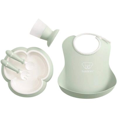BabyBjörn Baby Dinner Set - Powder Green - Set pappa per bambini BabyBjörn Baby Dinner Set - Powder Green - Set pappa per bambini