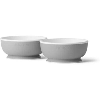 Babybjörn Grey Baby Bowl - 2-pack Babybjörn Grey Baby Bowl - 2-pack