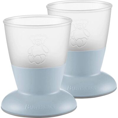BabyBjörn Pastelově Žluté Dvojité Dětské Hrníčky - Baby Cups BabyBjörn Pastelově Žluté Dvojité Dětské Hrníčky - Baby Cups