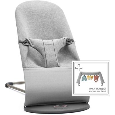 Babybjorn Balancelle Bliss avec jouets - jersey 3D/ami doux/gris clair - Publicité Babybjorn Balancelle Bliss avec jouets - jersey 3D/ami doux/gris clair - Publicité