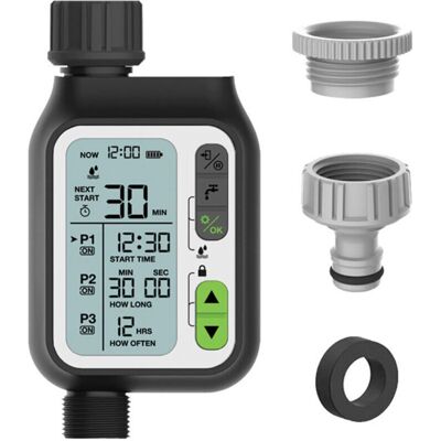 AHLSEN - Programador de riego automático - 3 programs - rain sensor - Irrigation timer AHLSEN - Programador de riego automático - 3 programs - rain sensor - Irrigation timer