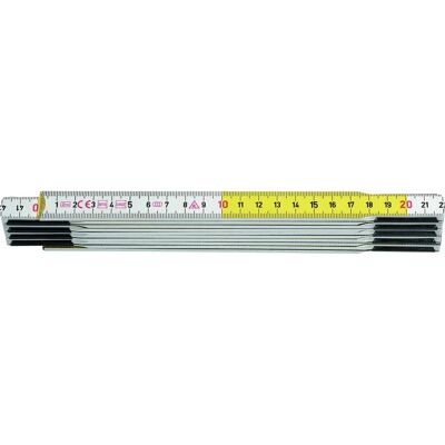Règle pliante Hultafors 2m - Bois, Jaune-Blanc - Outil de mesure - Publicité Règle pliante Hultafors 2m - Bois, Jaune-Blanc - Outil de mesure - Publicité