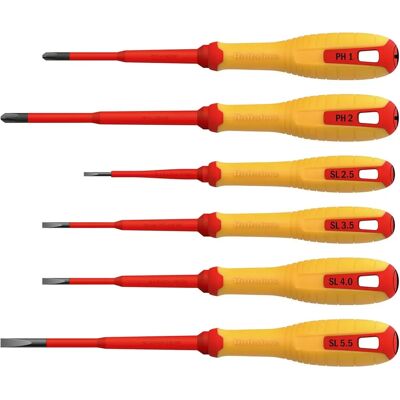 Hultafors VDE Schraubendreher-Set - PZ & Schlitz - IEC 60900 Zertifiziert Hultafors VDE Schraubendreher-Set - PZ & Schlitz - IEC 60900 Zertifiziert