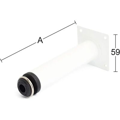Habo Pöydän Jalat - Säädettävä Korkeus - Pyöreä Terästä - Ø30mm Habo Pöydän Jalat - Säädettävä Korkeus - Pyöreä Terästä - Ø30mm