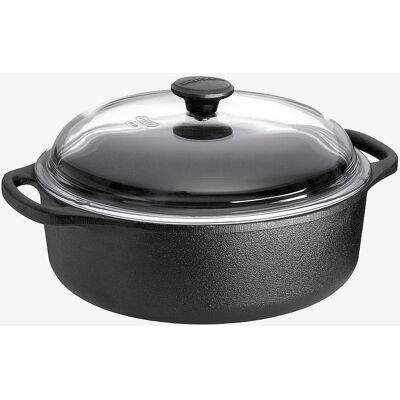 Casserole en fonte Skeppshult avec couvercle en verre - 3L - Noir - Ustensiles de cuisine - HomeRoom - Publicité Casserole en fonte Skeppshult avec couvercle en verre - 3L - Noir - Ustensiles de cuisine - HomeRoom - Publicité
