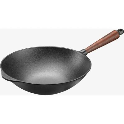 Skeppshult Poêle Wok en Fonte - 30cm, 3,5L - Noir - Publicité Skeppshult Poêle Wok en Fonte - 30cm, 3,5L - Noir - Publicité