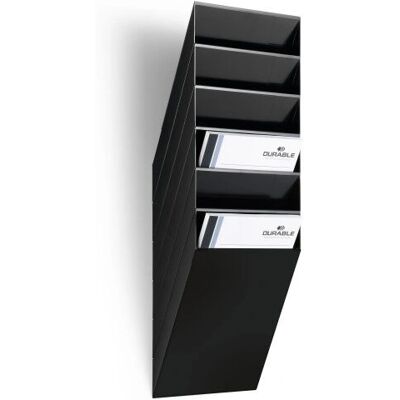 Durable FLEXIBOXX 6 A4 Hoch Schwarz - Literaturregal Durable FLEXIBOXX 6 A4 Hoch Schwarz - Literaturregal