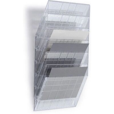 DURABLE - FLEXIBOXX - 6 A4 liggende - Transparent - Literature rack DURABLE - FLEXIBOXX - 6 A4 liggende - Transparent - Literature rack