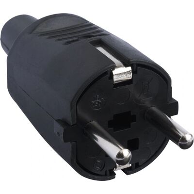 Gelia - Stickpropp - Svart - Jordad - Elektrisk kontakt Gelia - Stickpropp - Svart - Jordad - Elektrisk kontakt