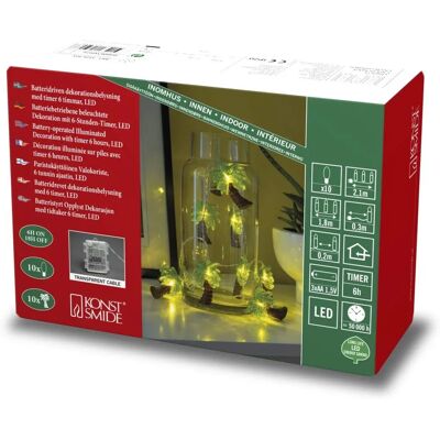 Laccio di luci LED con motivo di palma per interno - Konstsmide 3125-903 Laccio di luci LED con motivo di palma per interno - Konstsmide 3125-903