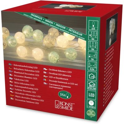 Luci a corda in cotone Konstsmide 3136-543 - Interno Luci a corda in cotone Konstsmide 3136-543 - Interno