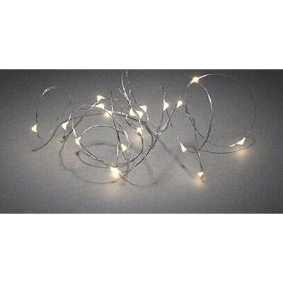 Éclairage décoratif Konstsmide 1460-190 - Micro LED, 20 ampoules, fil argenté Éclairage décoratif Konstsmide 1460-190 - Micro LED, 20 ampoules, fil argenté
