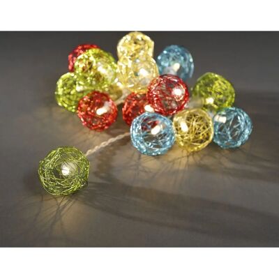 Konstsmide 3176-503 Cadena de luces con bolas LED 16, 2.25 m Konstsmide 3176-503 Cadena de luces con bolas LED 16, 2.25 m