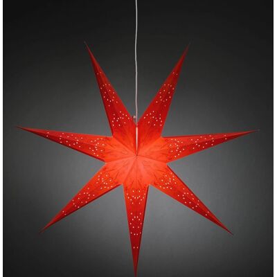 Konstsmide - 2982-550 - Rot - Papierstern - Dekoratives Licht Konstsmide - 2982-550 - Rot - Papierstern - Dekoratives Licht