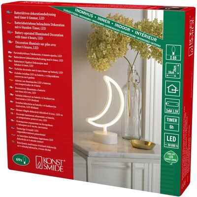 Konstsmide 3069-100 LED Silhouet Maan - Kerstversiering Konstsmide 3069-100 LED Silhouet Maan - Kerstversiering