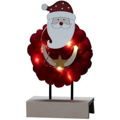 Konstsmide Röd Santa LED-ljusskylt - Inomhus Konstsmide Röd Santa LED-ljusskylt - Inomhus