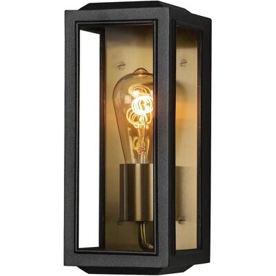 Konstsmide Carpi Wandleuchte - Klein, Schwarz, E27, IP44 Konstsmide Carpi Wandleuchte - Klein, Schwarz, E27, IP44