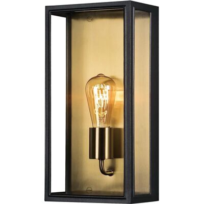 Konstsmide Carpi Wandleuchte - Schwarz, E27, IP44 Konstsmide Carpi Wandleuchte - Schwarz, E27, IP44