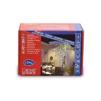 Konstsmide Micro LED Lichterkette - 120 Lampen - Weiß - Für den Außenbereich Konstsmide Micro LED Lichterkette - 120 Lampen - Weiß - Für den Außenbereich