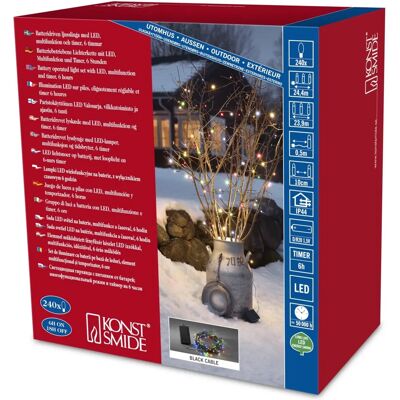 Konstsmide 3733-500 Guirnalda de luces LED multicolor - Luces LED para exteriores Konstsmide 3733-500 Guirnalda de luces LED multicolor - Luces LED para exteriores