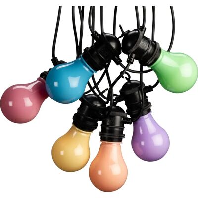 Konstsmide Bunte LED-Lichterkette - E27 10 LEDs Outdoor Party Konstsmide Bunte LED-Lichterkette - E27 10 LEDs Outdoor Party