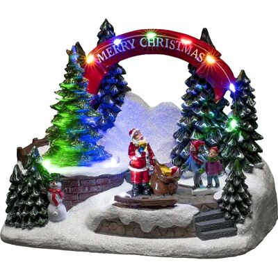 Konstsmide 4244-000 Babbo Natale con bambini LED multicolore - Decorazione natalizia Konstsmide 4244-000 Babbo Natale con bambini LED multicolore - Decorazione natalizia
