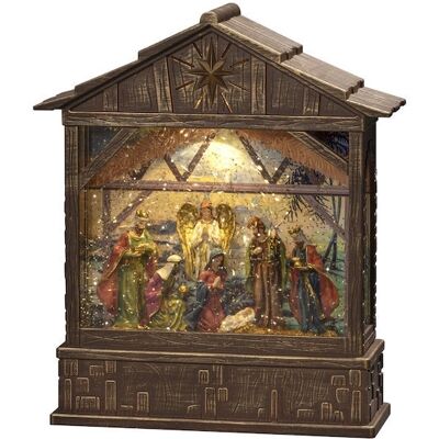 Konstsmide Snow Scene - Indoor Snow Lantern with Timer Konstsmide Snow Scene - Indoor Snow Lantern with Timer