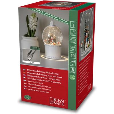 Konstsmide Schneemann Wassergefüllte LED-Laterne - Weihnachtsdekoration Konstsmide Schneemann Wassergefüllte LED-Laterne - Weihnachtsdekoration