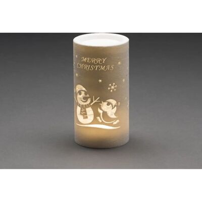 Lanterna LED Konstsmide 4355-200 - Pupazzo di neve, Bianco Lanterna LED Konstsmide 4355-200 - Pupazzo di neve, Bianco