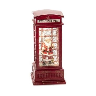 Konstsmide 4388-550 Vannfylt telefonkiosk med nisse - Lysdekorativ figur Konstsmide 4388-550 Vannfylt telefonkiosk med nisse - Lysdekorativ figur