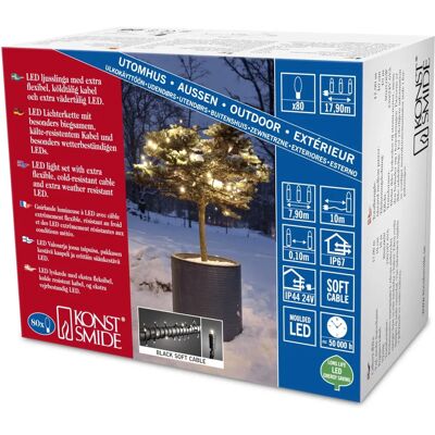 Konstsmide 6611-117 Außen Micro-LED-Lichterkette - Weihnachtsdeko Konstsmide 6611-117 Außen Micro-LED-Lichterkette - Weihnachtsdeko