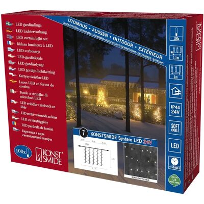 Extensión de luces LED blancas Konstsmide Extensión de luces LED blancas Konstsmide