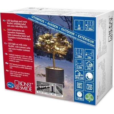 Stringa luminosa micro per esterni Konstsmide 6621-117 - 80 LED - Dimmabile Stringa luminosa micro per esterni Konstsmide 6621-117 - 80 LED - Dimmabile