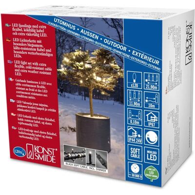 Konstsmide 6622-117 Mikro-LED-Außenlicht 120 LEDs Dimmbar Konstsmide 6622-117 Mikro-LED-Außenlicht 120 LEDs Dimmbar