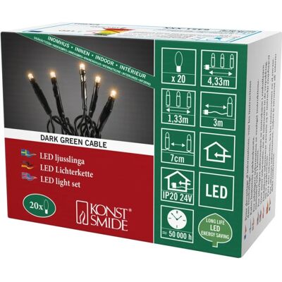 Konstsmide 6351-820 Micro LED nauha - Amber & Vihreä - Sisätilat Konstsmide 6351-820 Micro LED nauha - Amber & Vihreä - Sisätilat