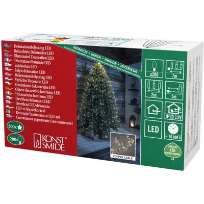Konstsmide Koperen LED Sterrenketting - LED Lichtslang Konstsmide Koperen LED Sterrenketting - LED Lichtslang