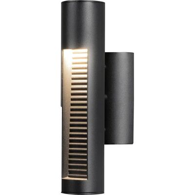 Konstsmide Udine Wandleuchte - LED, Schwarz, 12W, 440lm, 3000K, IP44 Konstsmide Udine Wandleuchte - LED, Schwarz, 12W, 440lm, 3000K, IP44