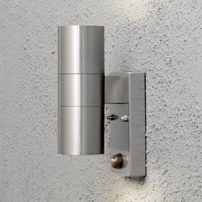 Konstsmide 7542-000 Rostfritt stål vägglampa med PIR-sensor Konstsmide 7542-000 Rostfritt stål vägglampa med PIR-sensor