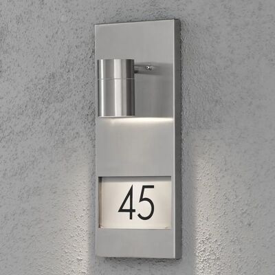 Konstsmide 7655-000 Edelstahl Wandleuchte - Hausnummer IP44 Konstsmide 7655-000 Edelstahl Wandleuchte - Hausnummer IP44