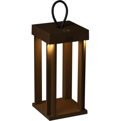 Zewnętrzna latarnia Konstsmide w rdzy - 42cm, ściemniana, USB, IP54 Zewnętrzna latarnia Konstsmide w rdzy - 42cm, ściemniana, USB, IP54
